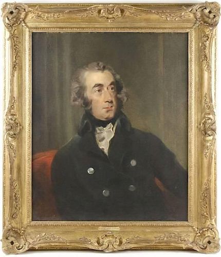 18th C. Portrait of Admiral, Attr. to John Hopner