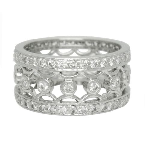 Platinum 1.27 carat VS G Diamond Lattice Bracelet