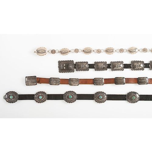 Navajo Silver Concha Belts