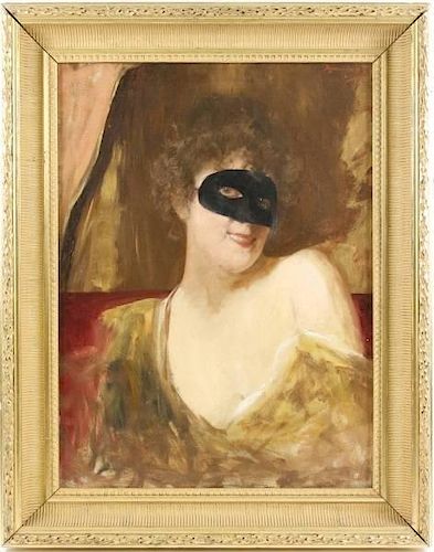 Benjamin Constant, Woman at Masquerade, Signed