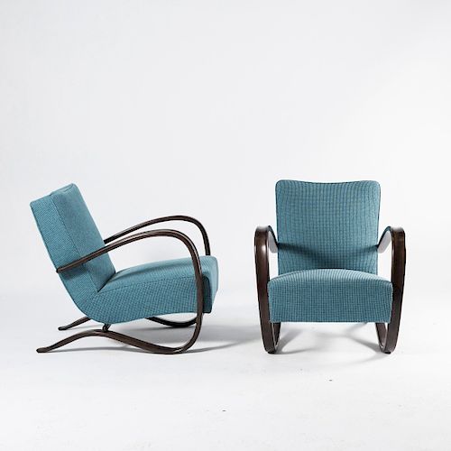 Two 'H 269' easy chairs, 1930/40s 