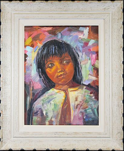 20th C. Portrait of a Young Girl