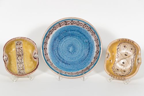 Guido Gambone, Three Italian Pottery Pieces