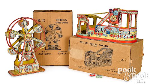 Two Chein lithograph tin wind-up toys