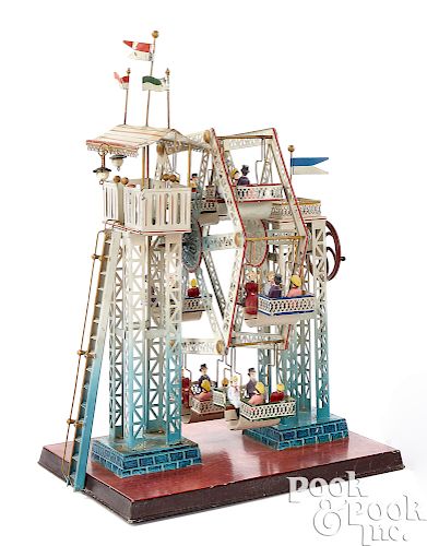 Doll & Cie tin Ferris wheel steam toy #729/5