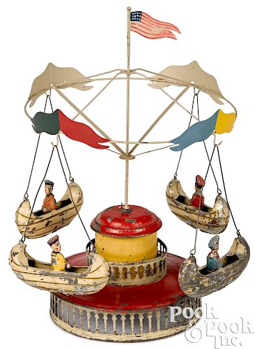 Muller & Kadeder boat carousel steam toy accessory