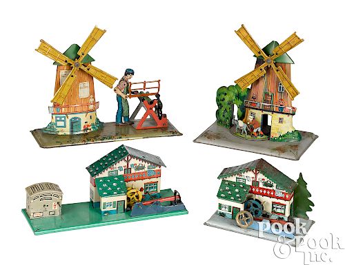 Four Wilhelm Krauss steam toy accessories