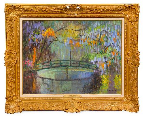 * Albert Malet, (French, 1902-1986), Jardin de Monet, Giverny