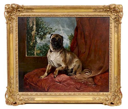 John Charlton, (British, 1849-1917), Kitty, the Favorite Dog of the Artist's Wife, 1890