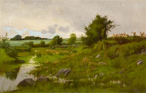 Charles Harry (Henry) Eaton, (American, 1850-1901), Untitled (Verdant Landscape)