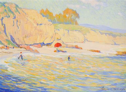 * Louis Hovey Sharp, (American, 1874-1946), The Sunlit Cove