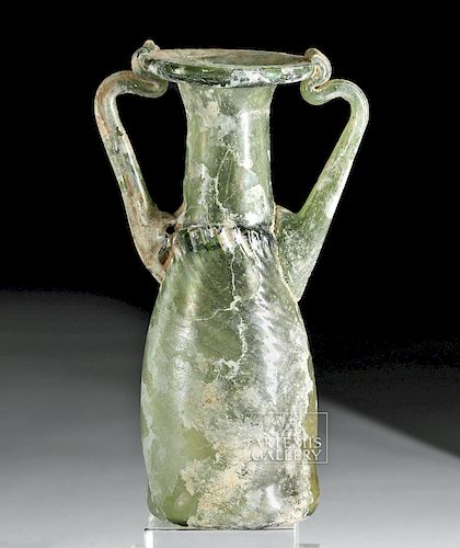 Roman Glass Twin-Handled Sprinkler Flask