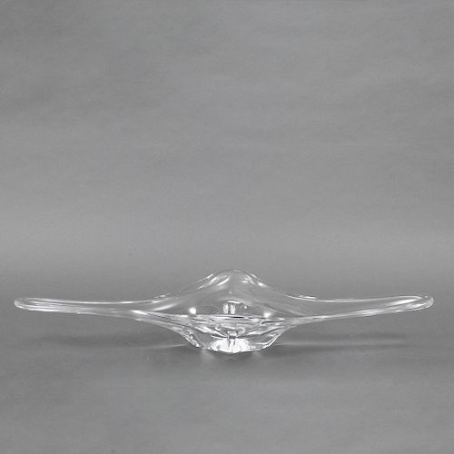 Centro de mesa. Italia. Siglo XX. Elaborado en cristal de murano. Dise–o org‡nico.