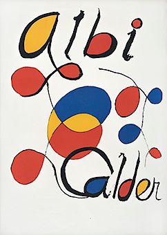 Alexander Calder.  Litograf’a sin nœmero de tiraje. Albi, 1971. Sin firma. Enmarcado.