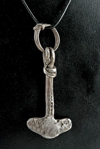 Viking Silver Thor's Hammer Pendant, 18.1 g