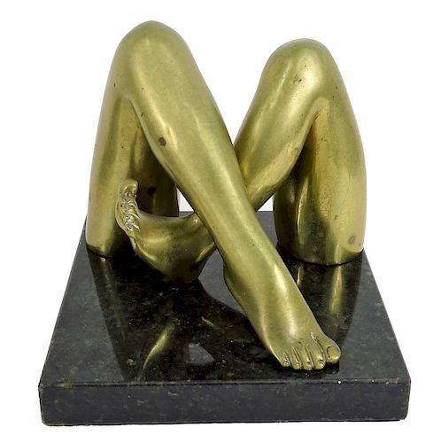 Pietrina Checcacci Brass Legs Let Me In Sculpture