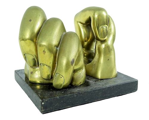 Pietrina Checcacci Brass Fingers Sculpture