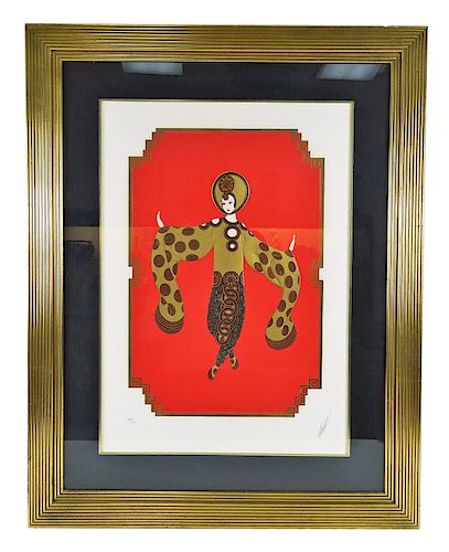 Erte Willow Tree Limited Edition Framed Serigraph