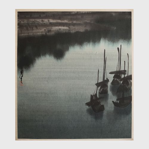 Chen Yi Fei : Boats on the River