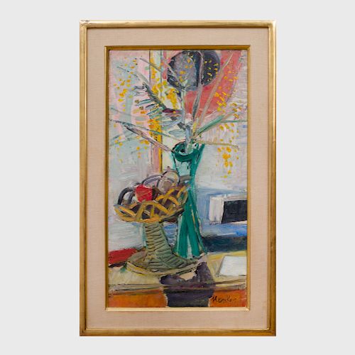 Sigmund Menkes (1896-1986): Still Life with Fruit Basket 