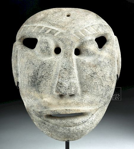 Ancient Chinese Shang Dynasty Jade Mask (Nephrite)