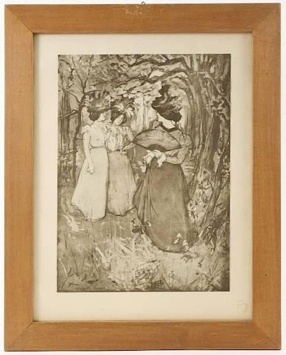 Collection of 2 Figural Prints, Manuel Robbe
