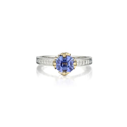 A 14K Gold Sapphire Ring