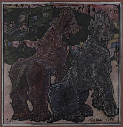 Untitled (Two Poodles), 1950