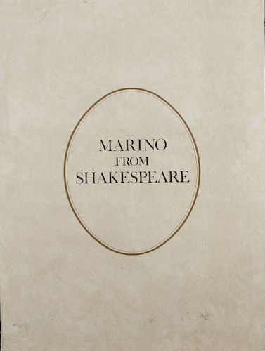 Portfolio (without prints) for Shakespeare I and II, 1977 and 1978