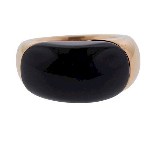 18k Gold Onyx Ring 