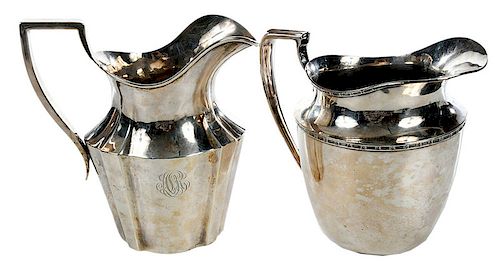 Sterling and Silver-Plate Pitchers