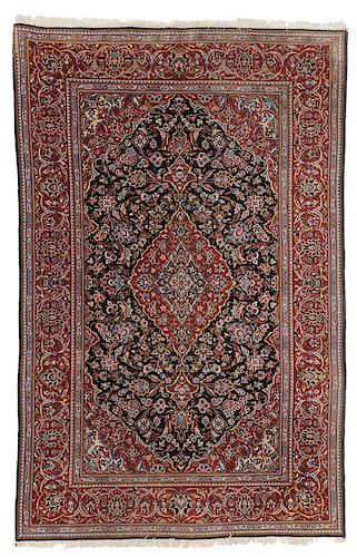Finely  Woven Kashan Rug