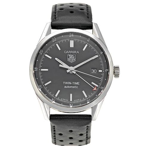 TAG HEUER CARRERA TWIN-TIME REF. WV2115-0 wristwatch.