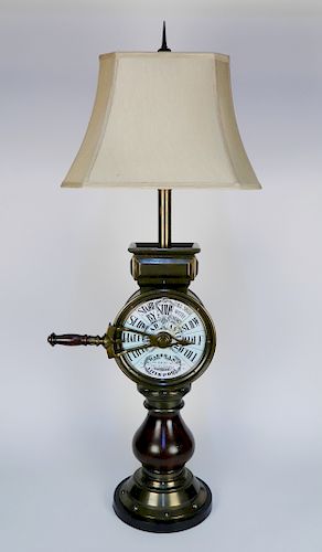 Chadboam's ship telegraph table lamp