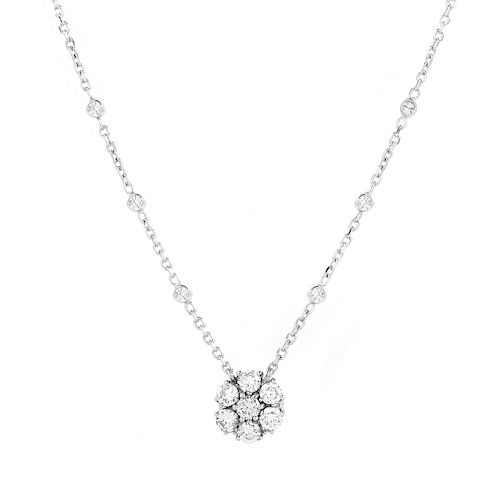 2.0ct TW Diamond and 14K Gold Necklace