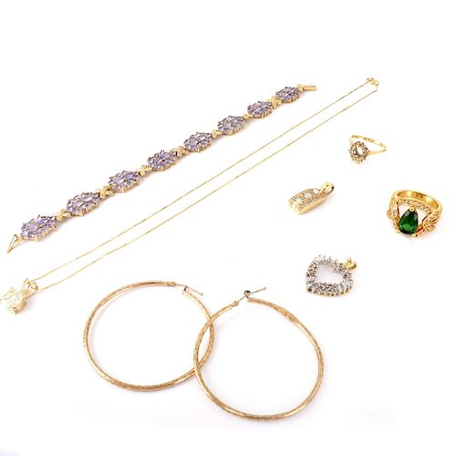 Vintage Gold Jewelry Mixed Lot