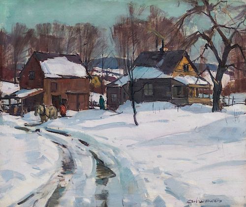 CARL WILLIAM PETERS (1897-1980) OIL ON CANVAS