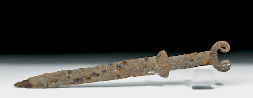 Rare Scythian Akinakes Iron Dagger from the Black Sea