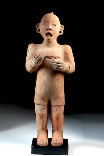 Huge Aztec Pottery Figure of Xipe Totec w/ TL