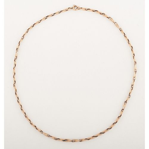 14 Karat Gold Fancy Link Necklace