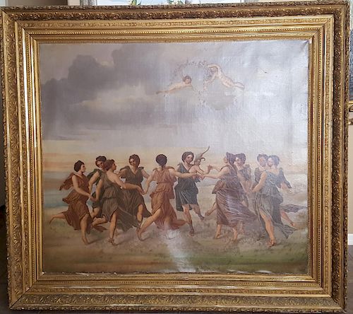 European 19th century MONUMENTAL mythological painting