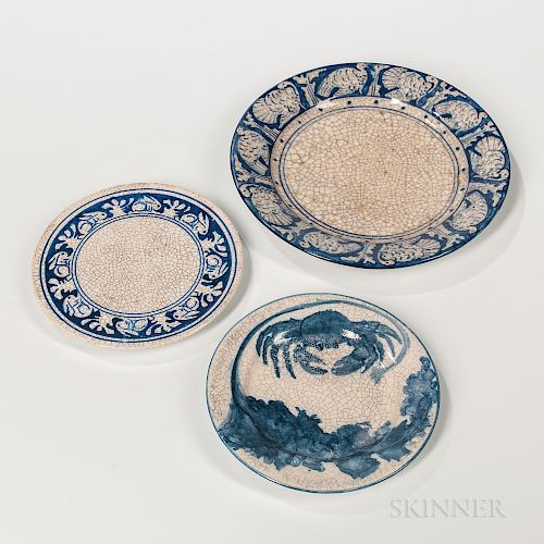 Three Pieces of Dedham Pottery Tableware