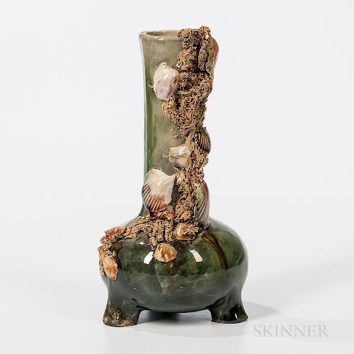 T.J. Wheatley Palissy-style Vase