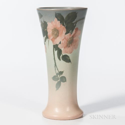 Edward Diers for Rookwood Pottery Vellum Floral Vase