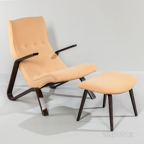 Eero Saarinen for Knoll Grasshopper Chair and Ottoman