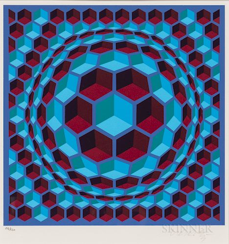 Victor Vasarely (Hungarian/French, 1906-1997)  Pixis