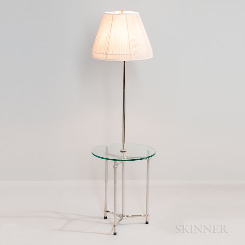 Laurel Floor Lamp with Integrated Glass Table