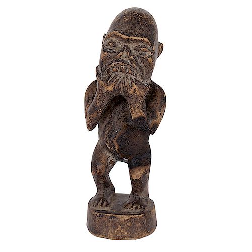 Belgian Congo Carved Wooden Ancestral Fetish