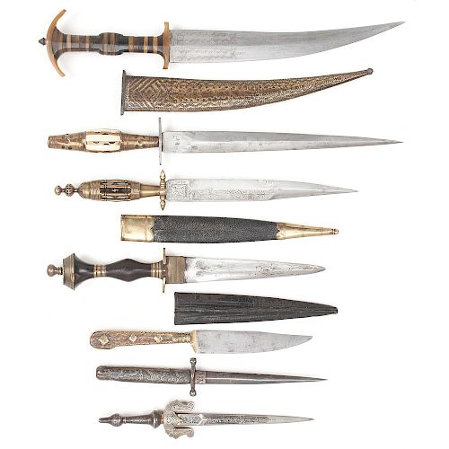 Lot of Seven European Knives