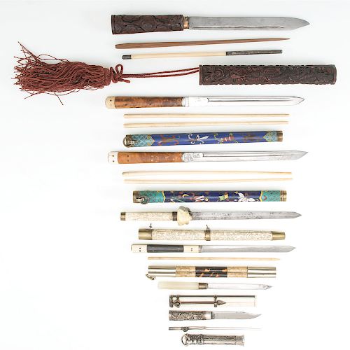 Lot of Chinese Trousse Sets